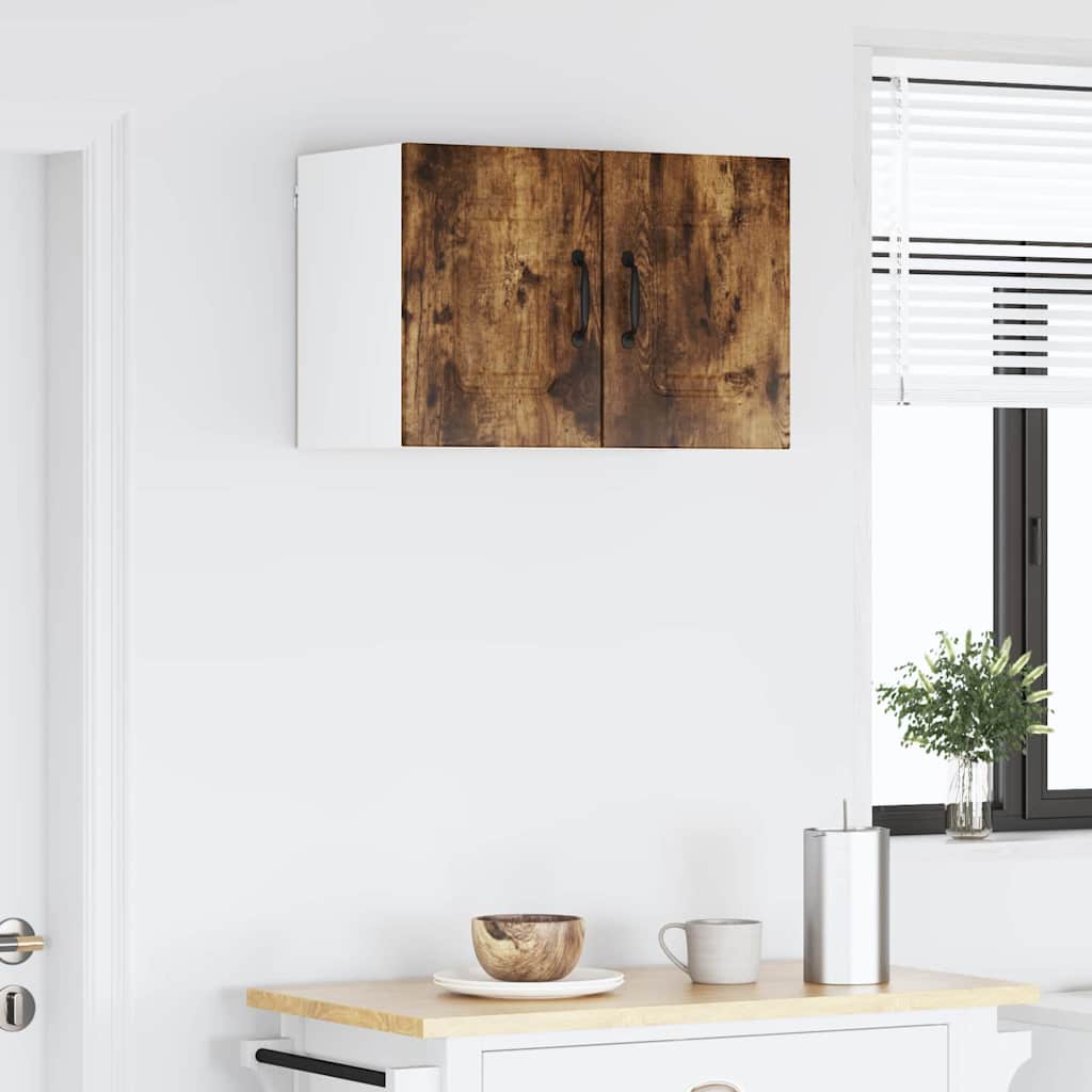 Kitchen Wall Cabinet Smoked Oak 30 x 31 x 40 cm Engineered Wood